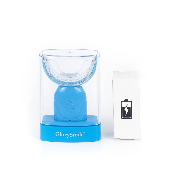 GlorySmile Neueste Design Home Professional 3 Modus Strahlen Wireless wiederaufladbare Zahnaufhellung mit Deckel